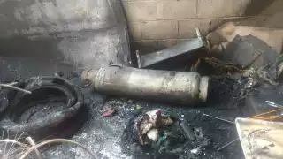 La mujer se encontraba cuidando a sus tres nieto al momento de la explosión