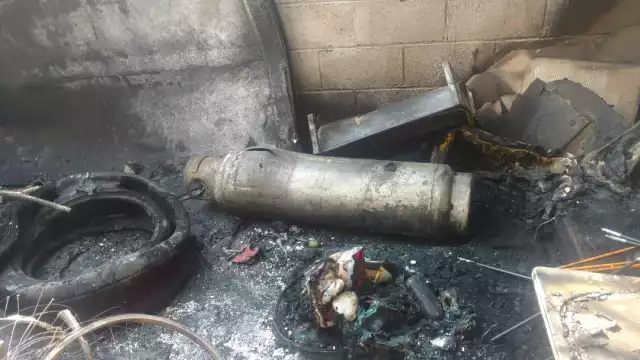 La mujer se encontraba cuidando a sus tres nieto al momento de la explosión