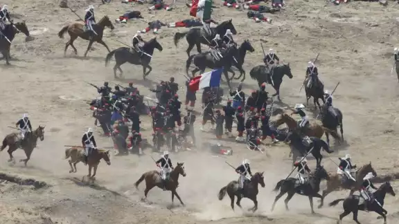 Durante la Batalla de Puebla, México luchó contra el ejército de Francia para evitar que tomaran al país
