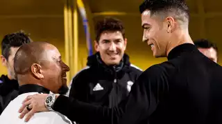 Cristiano Ronaldo fue saludado por directivos, jugadores y exjugadores del Real Madrid en Arabia Saudita