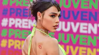 Danna Paola en la alfombra roja de los Premios Juventud. Foto: Instagram