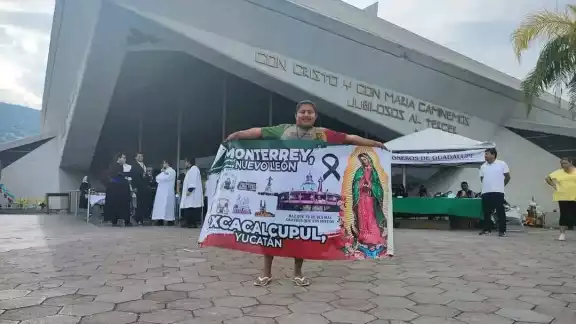 El antorchista salió de Tixcacalcupul el 4 de septiembre pasado, realizó un viaje de más de 2 mil kilómetros rumbo a Monterrey El antorchista salió de Tixcacalcupul el 4 de septiembre pasado, realizó un viaje de más de 2 mil kilómetros rumbo a Monterrey