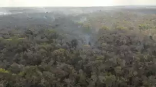 El fuego arrasa con la zona de Chun Ek, perteneciente al municipio de Hopelchén, Campeche