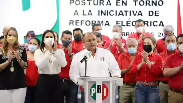 Ramón Santini Cobos “El Cachorro”, presidente estatal, acusó que los del partido guinda son los artífices de los reclamos