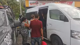 Las personas fueron trasladadas  al Instituto de Migración en Ciudad del Carmen donde quedará a cargo de las autoridades competentes
