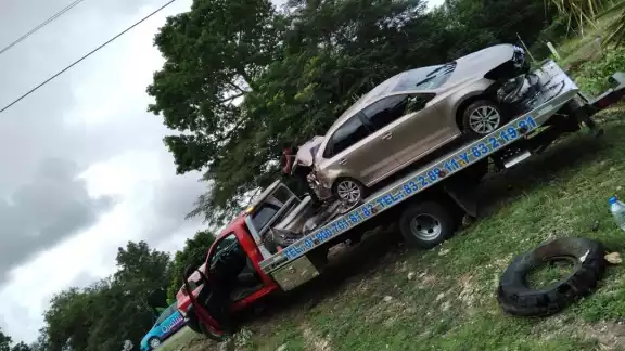 A pesar de lo aparatoso del percance, no se reportaron personas lesionadas en el accidente