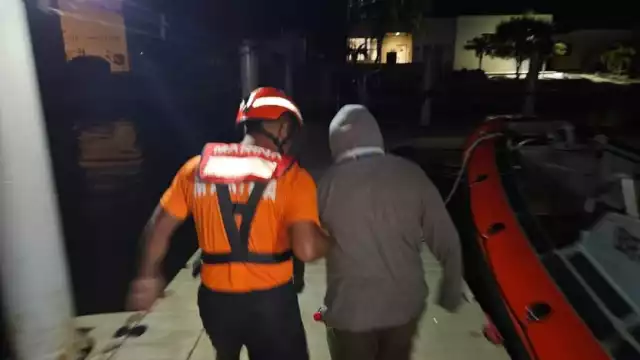 El hombre fue trasladado a un hospital de Progreso