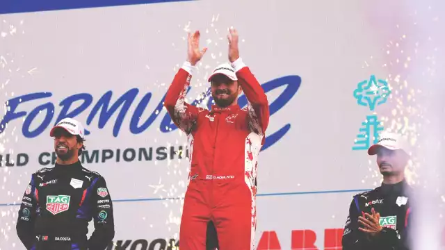 El podio en el Eprix de la CDMX