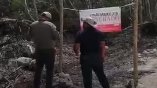 Profepa clausura camino indebido al balneario "El Chorro" en Chetumal