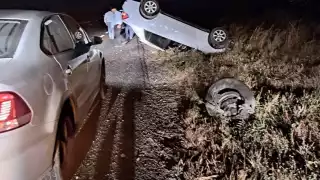 El auto fue abandonado