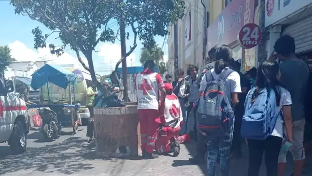 La joven se desmayó por un golpe de calor