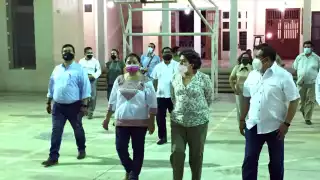 Delfina Gómez regresa a Campeche para la planeación del regreso a clase