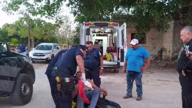 El hombre fue trasladado al hospital donde se encuentra grave
