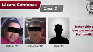 Los dos adultos se les dictó detención preventiva justificada y el menor de edad fue turnado al juez de control para menores