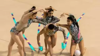 Desde Yucatán, Adirem Tejeda y Dalia Alcocer participaron junto a la selección mexicana de gimnasia en Portugal