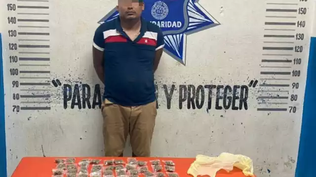 El hombre fue detenido en la colonia Colosio de la ciudad de Playa del Carmen