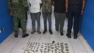 Detienen a menores de edad con drogas y armas en la colonia Luis Donaldo Colosio