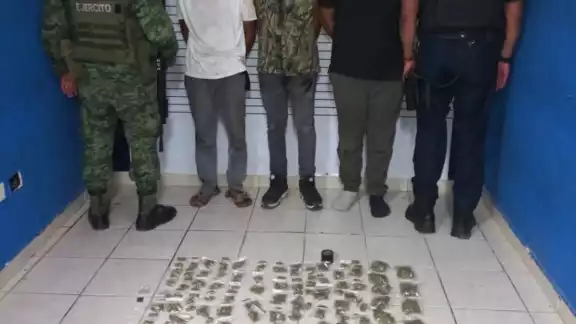 Los detenidos fueron asegurados en una vivienda