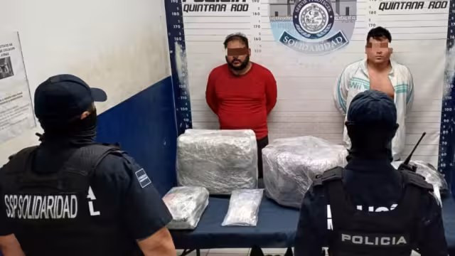 Detienen a dos hombres por estar relacionados con posiple narcomenudeo