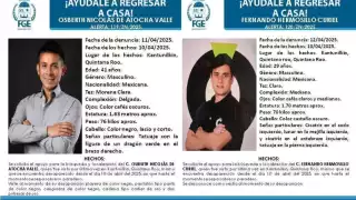 El pasado 10 de abril Osberth y Fernando llegaron al municipio, mismo día que sus familias perdieron contacto con ellos