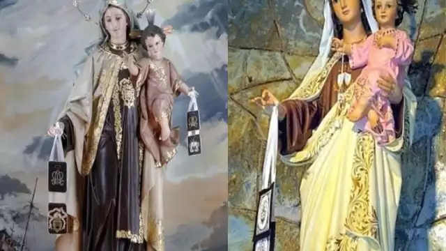 De acuerdo con relatos, el 16 de julio de 1251 la Virgen del Carmen se apareció y le entregó un escapulario a  San Simón Stock.