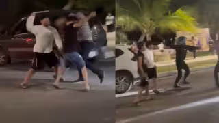 Graban riña entre automovilistas y motociclistas en el Boulevard Bahía de Chetumal