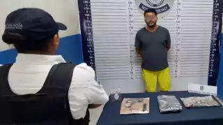 Aseguraron 30 envoltorios con las características de la droga conocida como marihuana