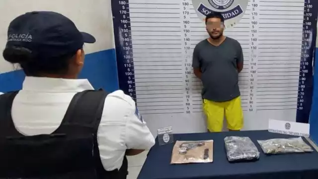 Aseguraron 30 envoltorios con las características de la droga conocida como marihuana