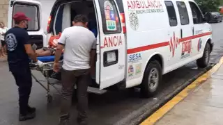 El motociclista fue ingresado al hospotal de José María Morelos
