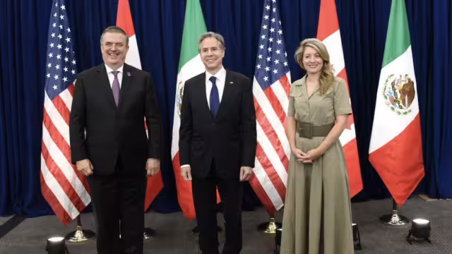 Marcelo Ebrard se reunió con representantes de Estados Unidos y Canadá en la Cumbre de las Américas