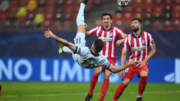 Giroud anotó el único tanto del partido entre Atlético y Chelsea Giroud anotó el único tanto del partido entre Atlético y Chelsea