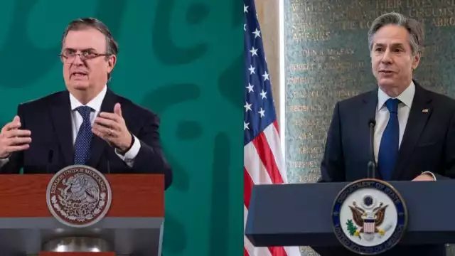 Ebrard se reunió con Antony Blinken para tratar el posible aumento de casos de Ómicron. Foto: Especial