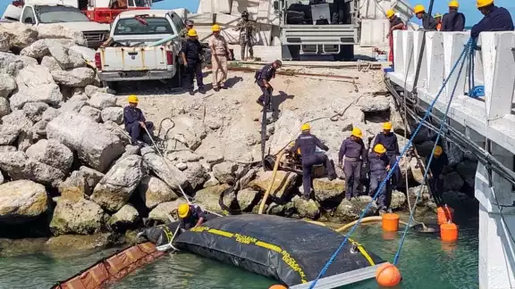 El operativo se realizó en la costa de Progreso
