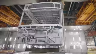 Así se fabrican los nuevos autobuses modernos para el transporte público en Campeche 