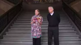 AMLO y Beatriz Gutiérrez celebran el Día del Niño leyendo un cuento