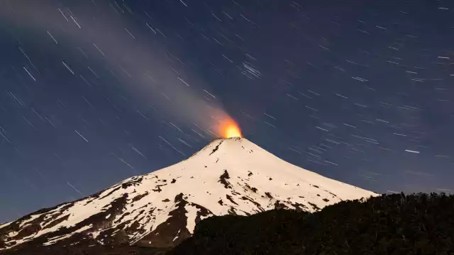 La última erupción del volcán fue en 2015