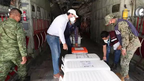 Yucatán recibe 2 mi 400 vacunas para aplicar adultos mayores