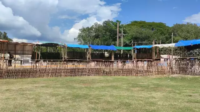 El ruedo de Dziuché fue el lugar donde se realizó la corrida, que terminó en la muerte de un caballo