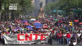 Maestros del CNTE anuncian marchas en la Ciudad de México