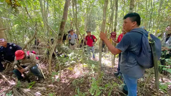 Voluntarios y autoridades participan en la búsqueda