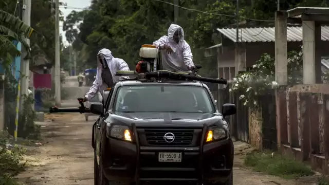 Calles de la localidad fueron sanitizadas para evitar un repunte de casos de COVId-19 en Maní