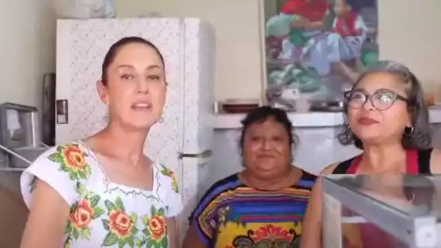 Claudia Sheinbaum estuvo en "La Meridiana Yucateca"