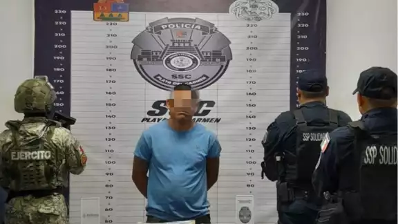 El detenido fue identificado como Margarito “N”, de 31 años y originario de Chiapas El detenido fue identificado como Margarito “N”, de 31 años y originario de Chiapas