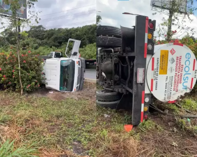 La posición en la que quedó el vehículo provocó el bloqueo parcial del carril de alta velocidad