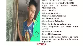 Desaparece menor de 17 años en Tepich de Felipe Carrillo Puerto