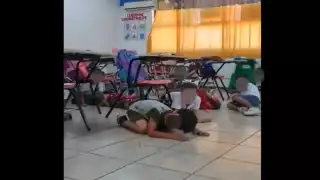Simulacros de tiroteos para niños causan polémica en escuelas de Sonora