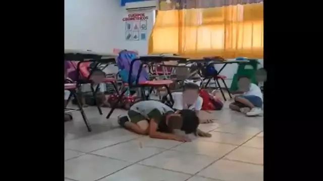 Simulacros de tiroteos para niños causan polémica en escuelas de Sonora