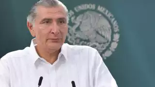 Adán Augusto López en conferencia de prensa