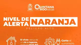 Emiten alerta naranja y aplican la ley seca en cinco municipios de Quintana Roo