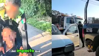 Señalan a elementos de Tránsito por presunto abuso policial en Tulum